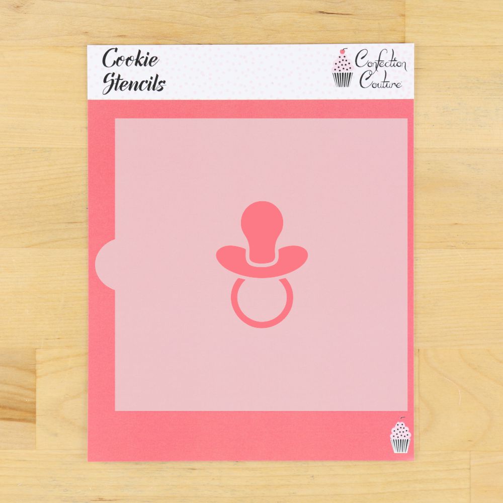 Baby Pacifier Cookie Stencil