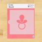Baby Pacifier Cookie Stencil