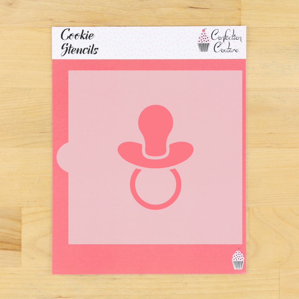 Baby Pacifier Cookie Stencil
