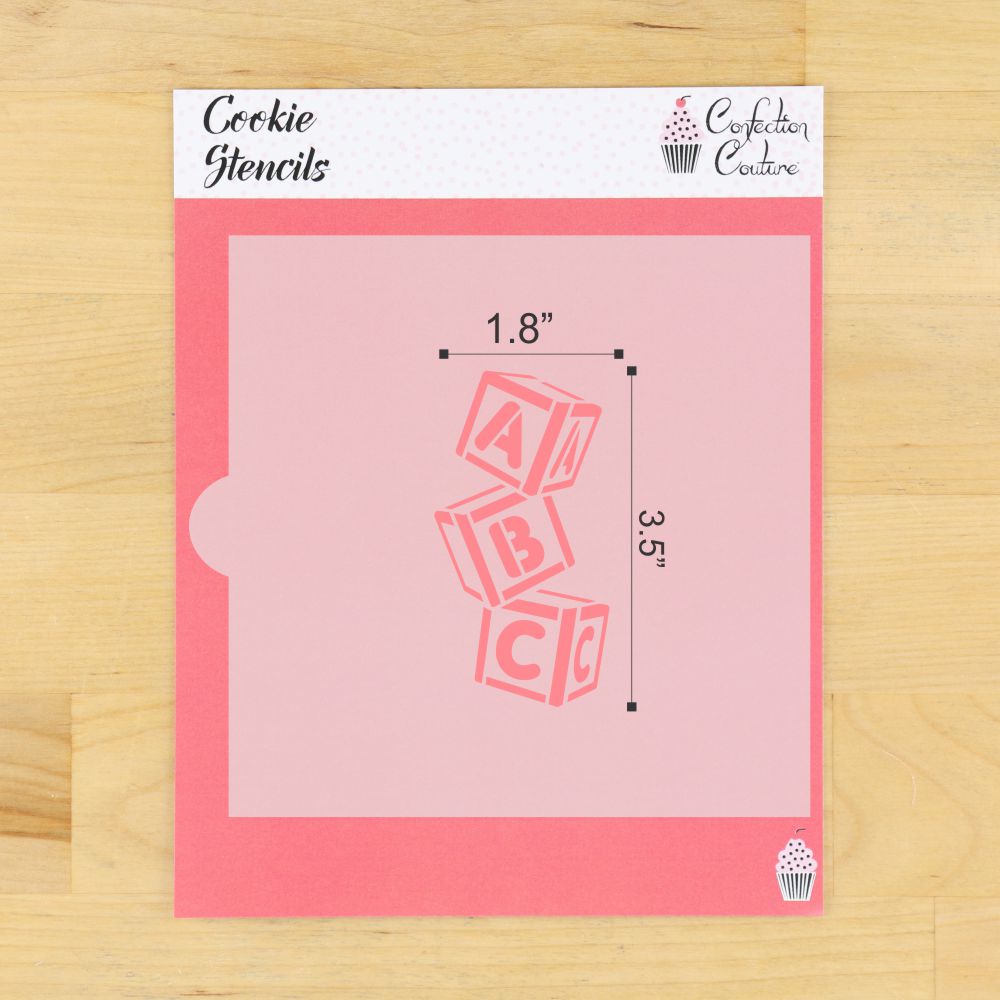 Baby Blocks Cookie Stencil