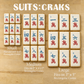 Mahjong Crak Tiles Cookie Stencil Set