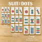 Mahjong Dot Tiles Cookie Stencil Set
