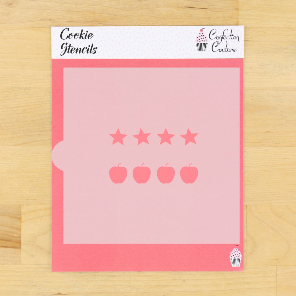 School PYO Paint Palette Cookie Stencil