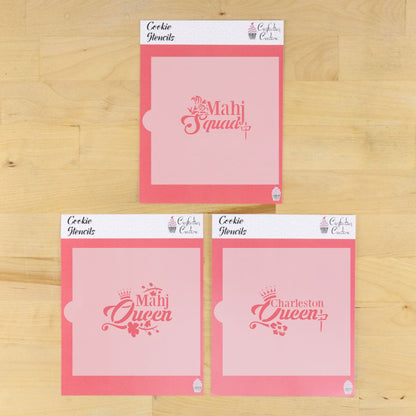 Mahj Queens Cookie Stencil Set