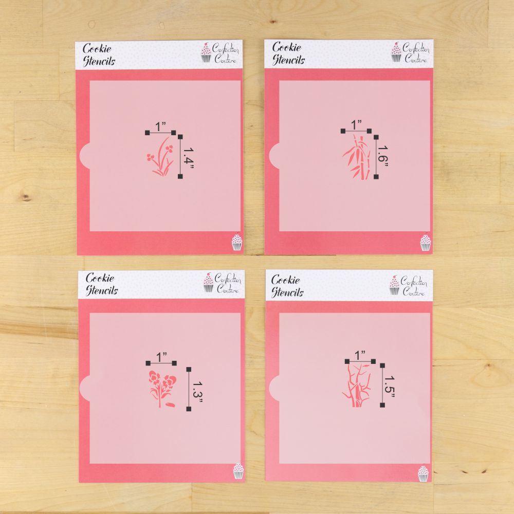 Mahjong Season Tiles Cookie Stencil Set