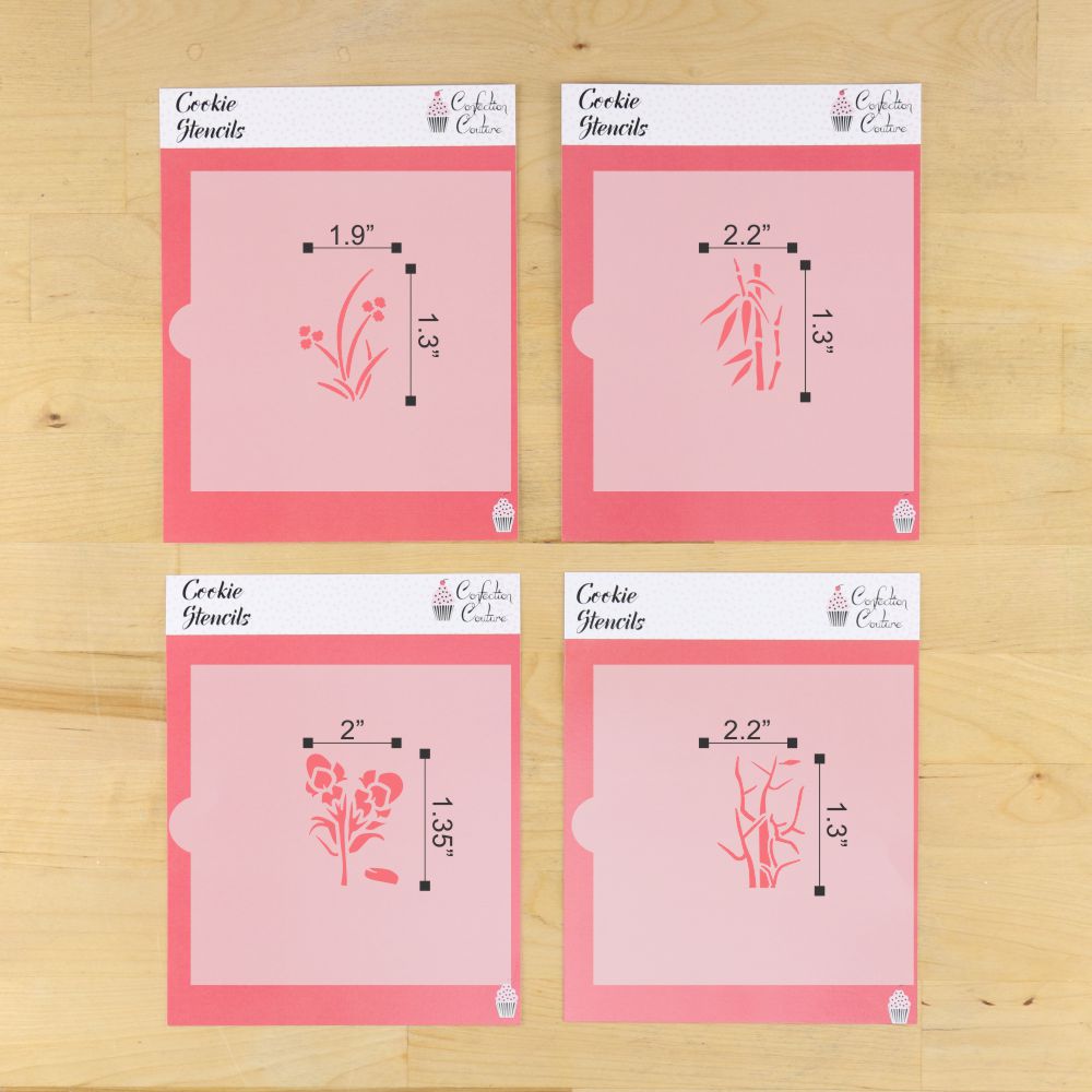 Mahjong Season Tiles Cookie Stencil Set