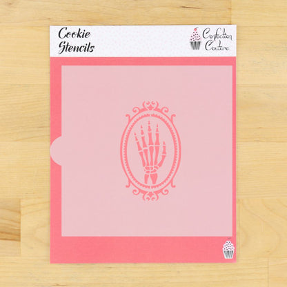 Gothic Skeleton Hands Cookie Stencil Set