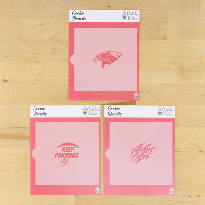 Keep Pounding Cookie Stencil Set