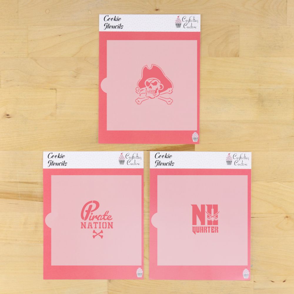 No Quarter Cookie Stencil Set