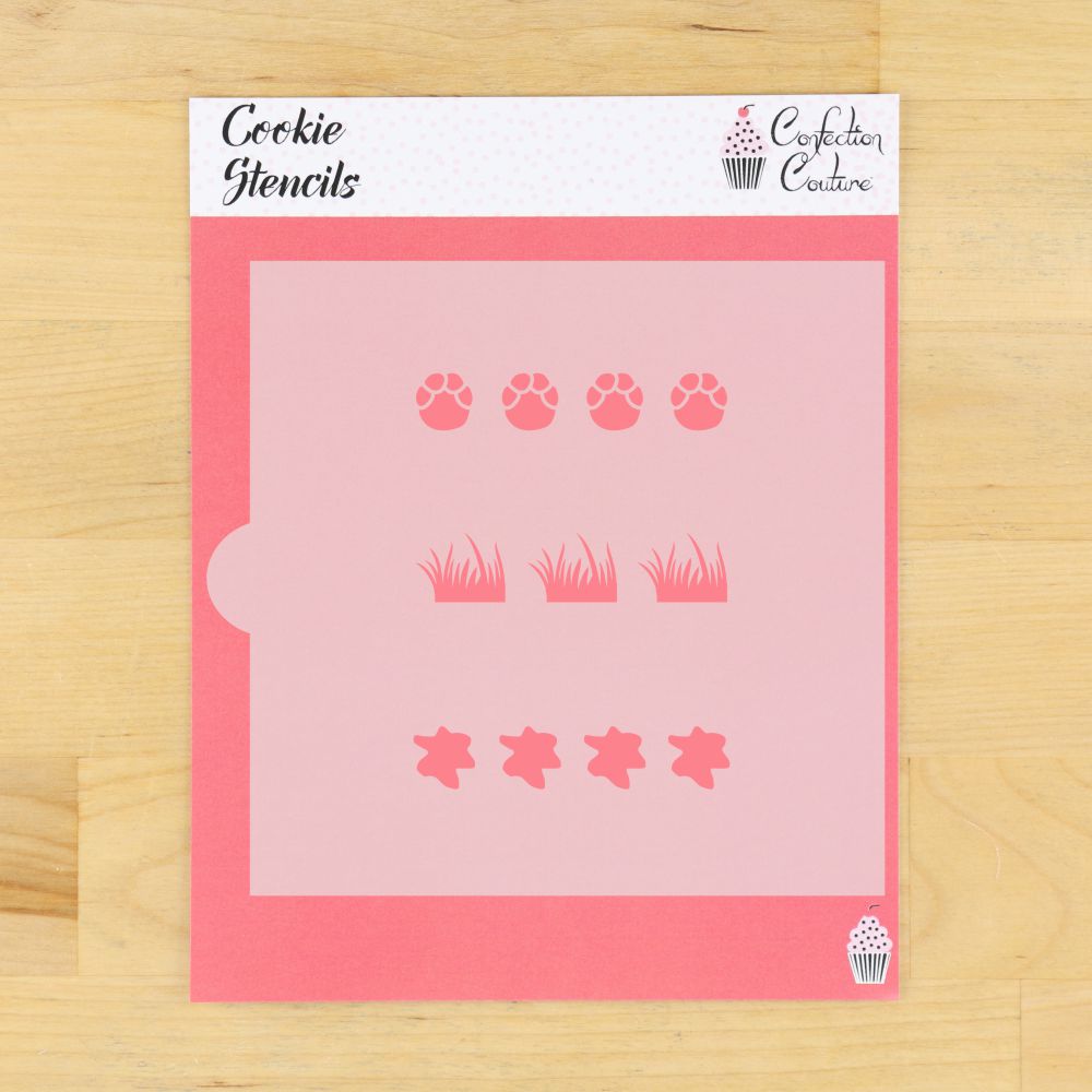 Animal Paw PYO Paint Palette Cookie Stencil