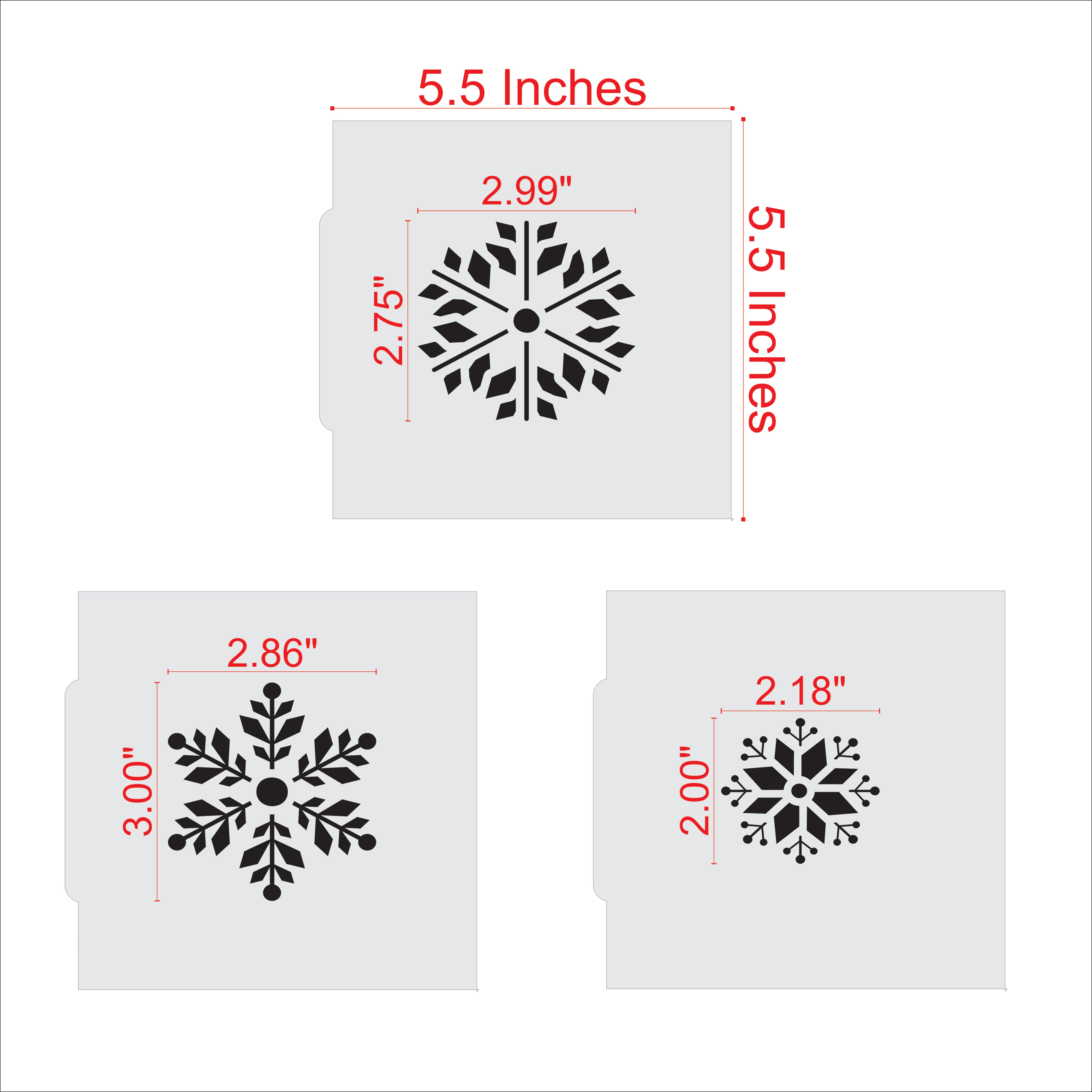 Snowflake Cookie Stencil Set | Winter & Christmas Baking – Confection ...