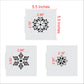  Snowflakes Cookie Stencil Dimensions