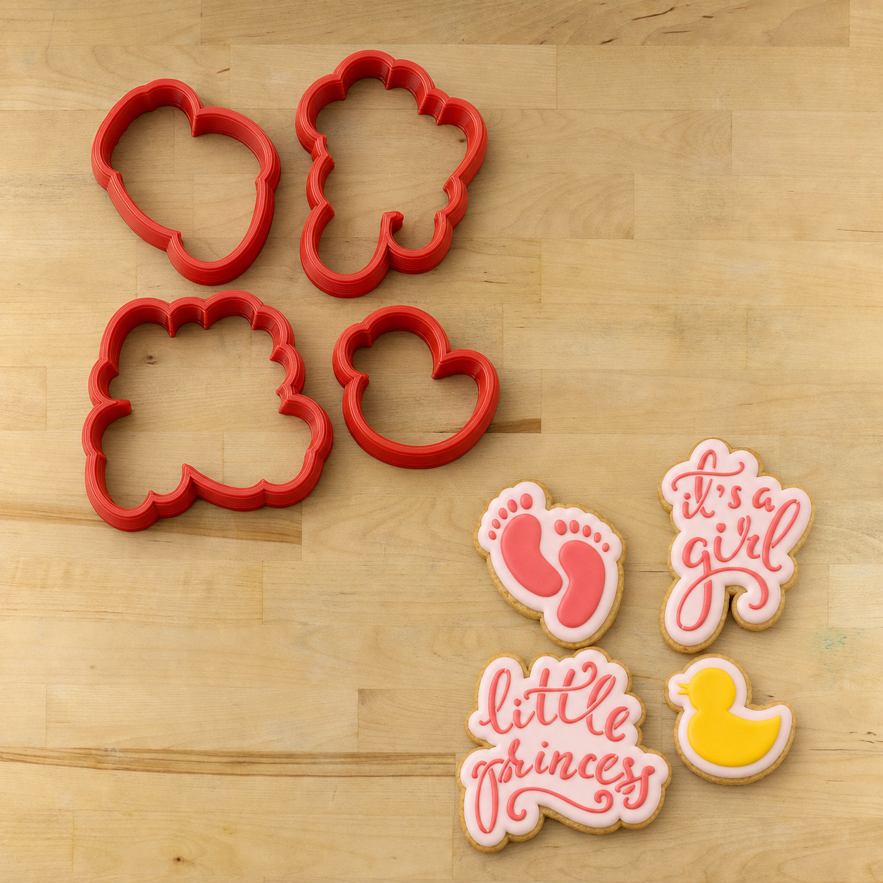 It's A Girl Cookie Stencil