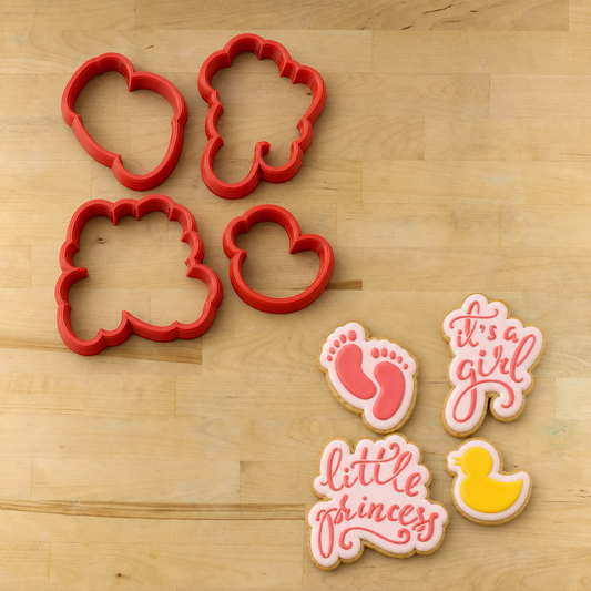 It's A Girl Cookie Stencil