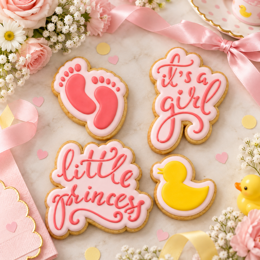 It's A Girl Cookie Stencil