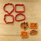 Halloween Messages Cookie Stencil