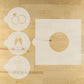 Wedding Round Cookie Stencil 3 Pc Set