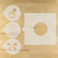 It's A Girl Round Cookie Stencil 3 Pc Set
