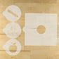 Number 1 Teacher Round Cookie Stencil 3 Pc Set
