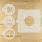 Thank You Round Cookie Stencil 3 Pc Set