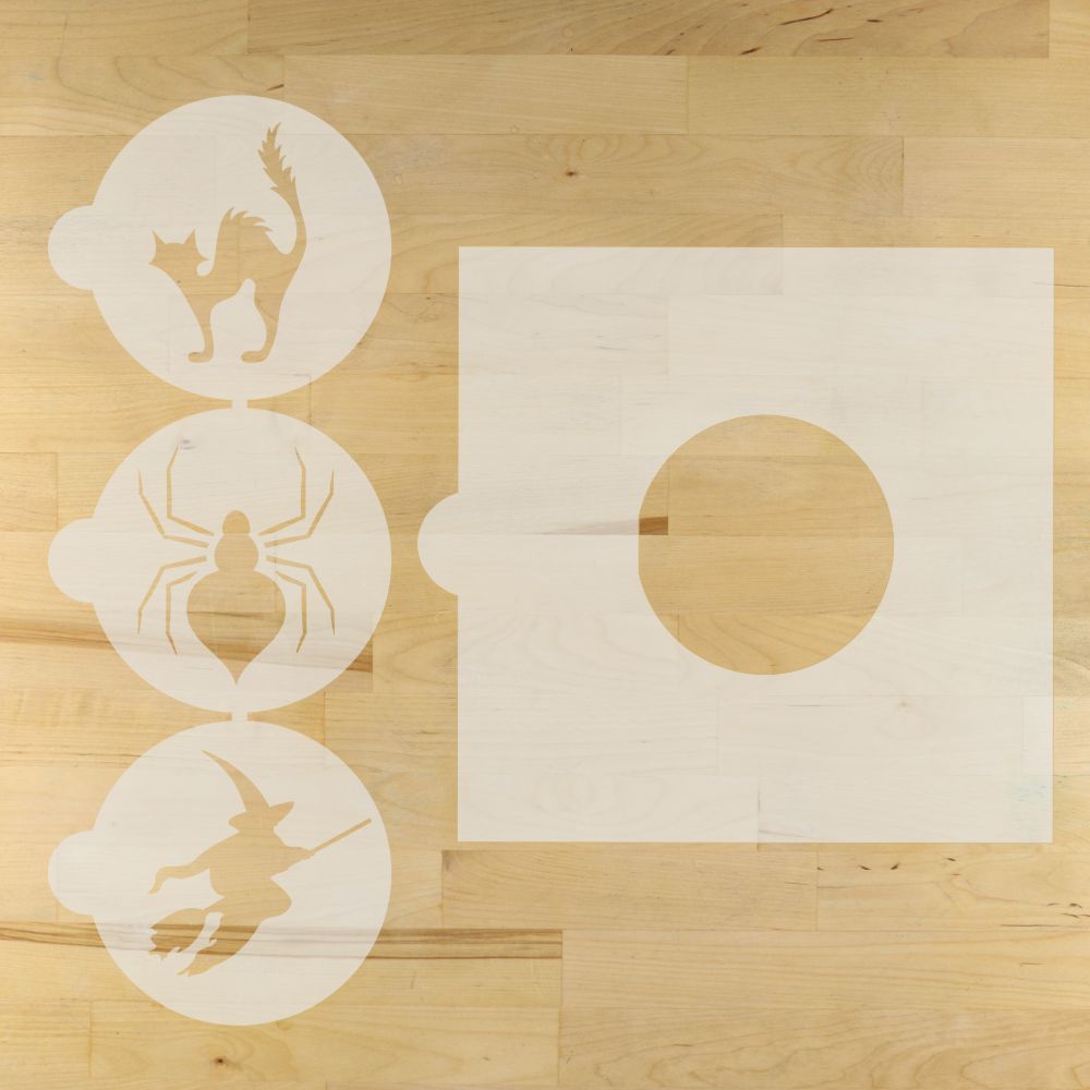 Halloween Round Cookie Stencil 3 Pc Set