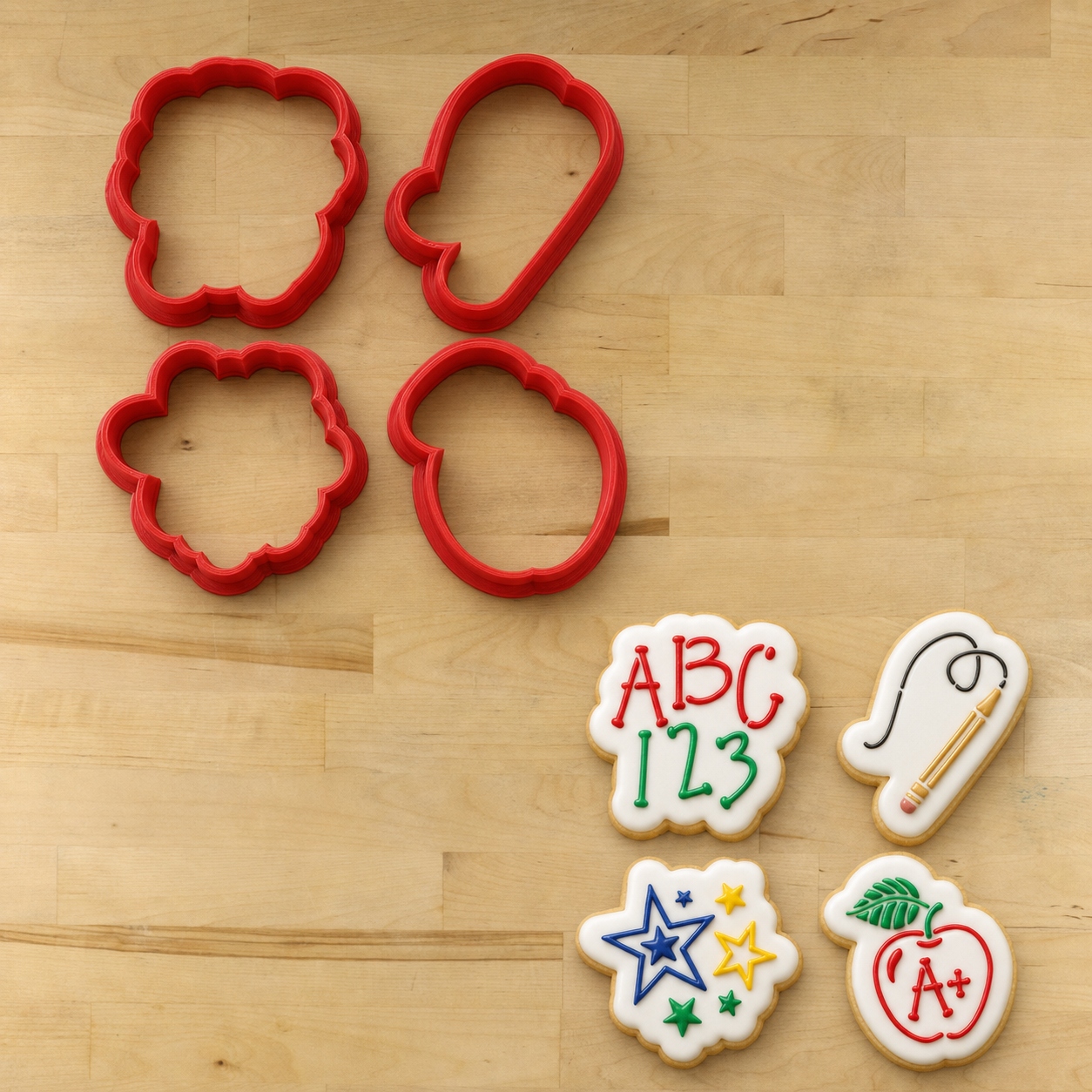 Back to School Cookie Stencil
