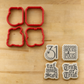Trick or Treat Halloween Cookie Stencils