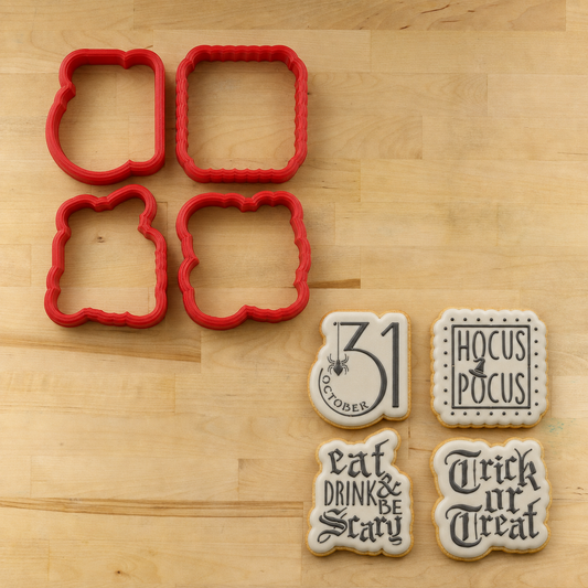 Trick or Treat Halloween Cookie Stencils