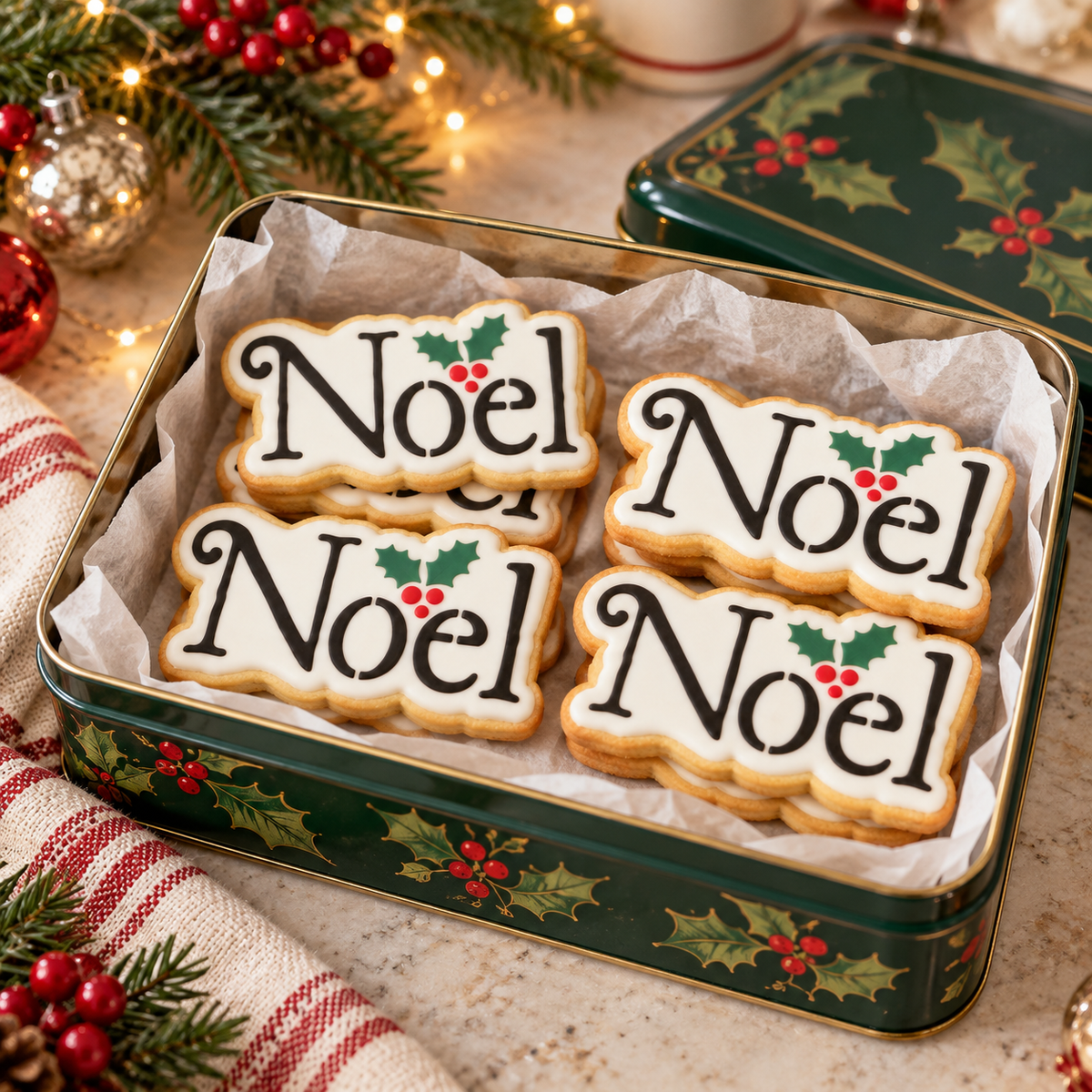 Noel Message Cookie Stencil