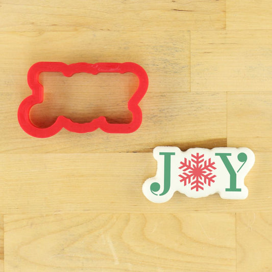 Joy Christmas Cookie Stencil