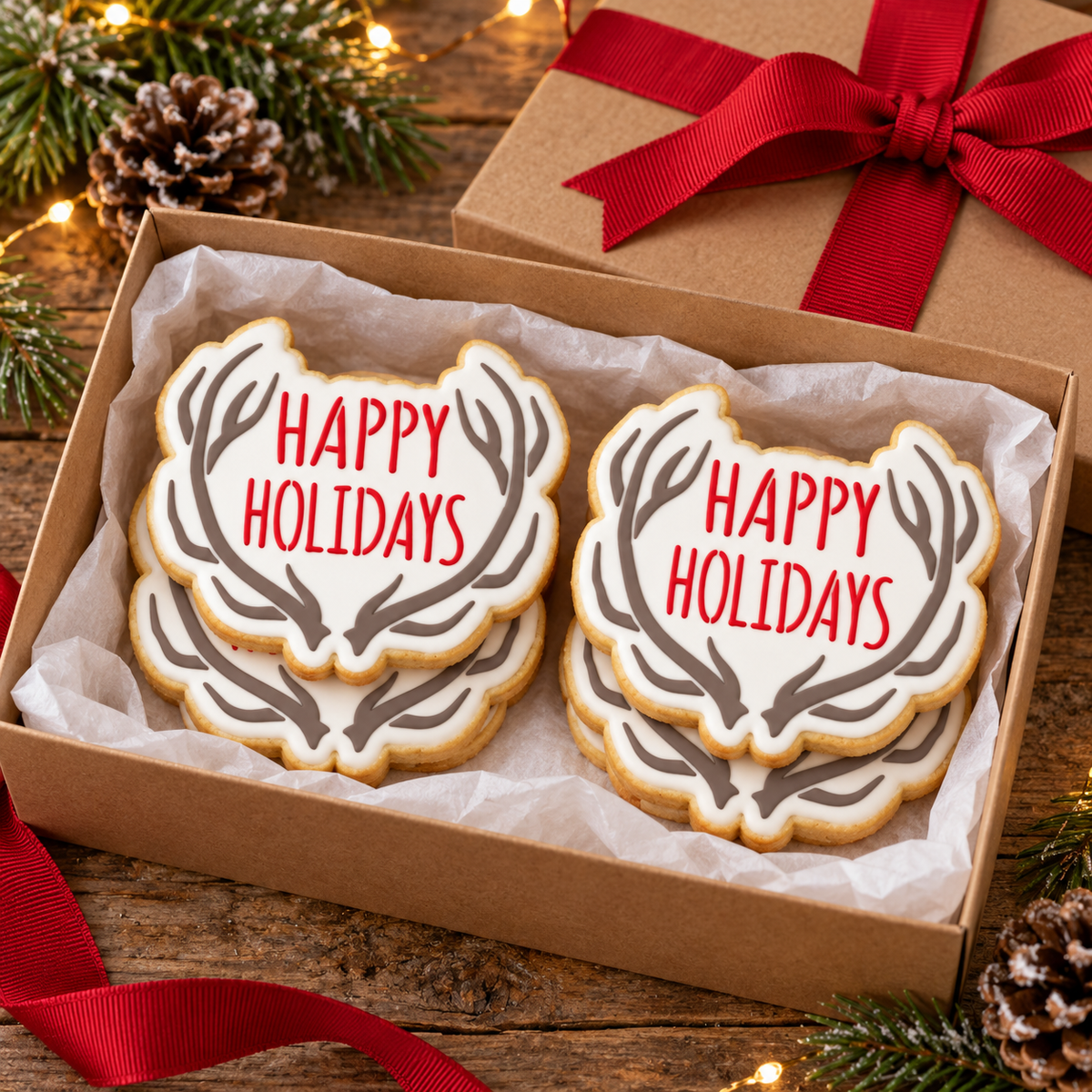 Happy Holidays Cookie Stencil