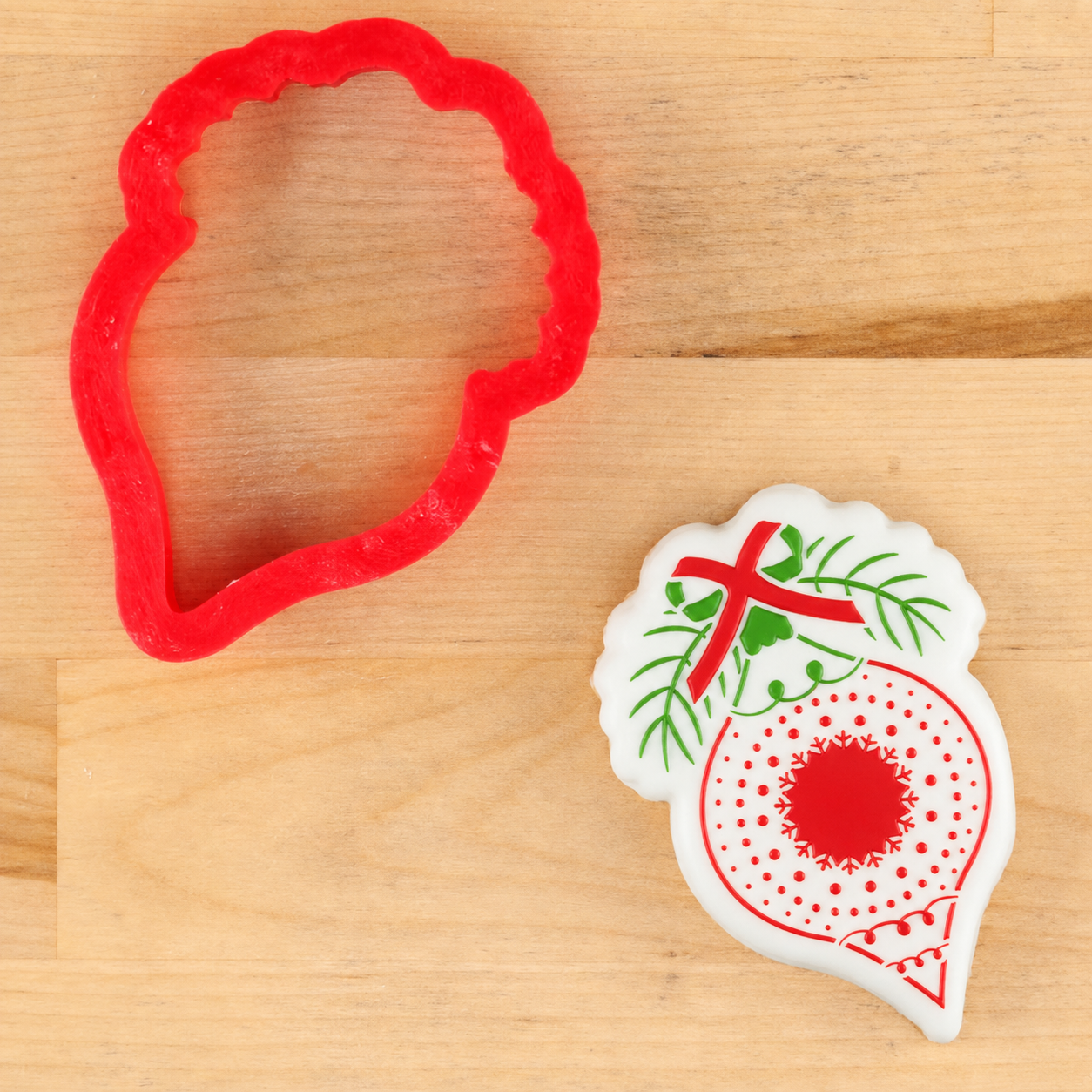 Vintage Glass Ornament Cookie Stencils