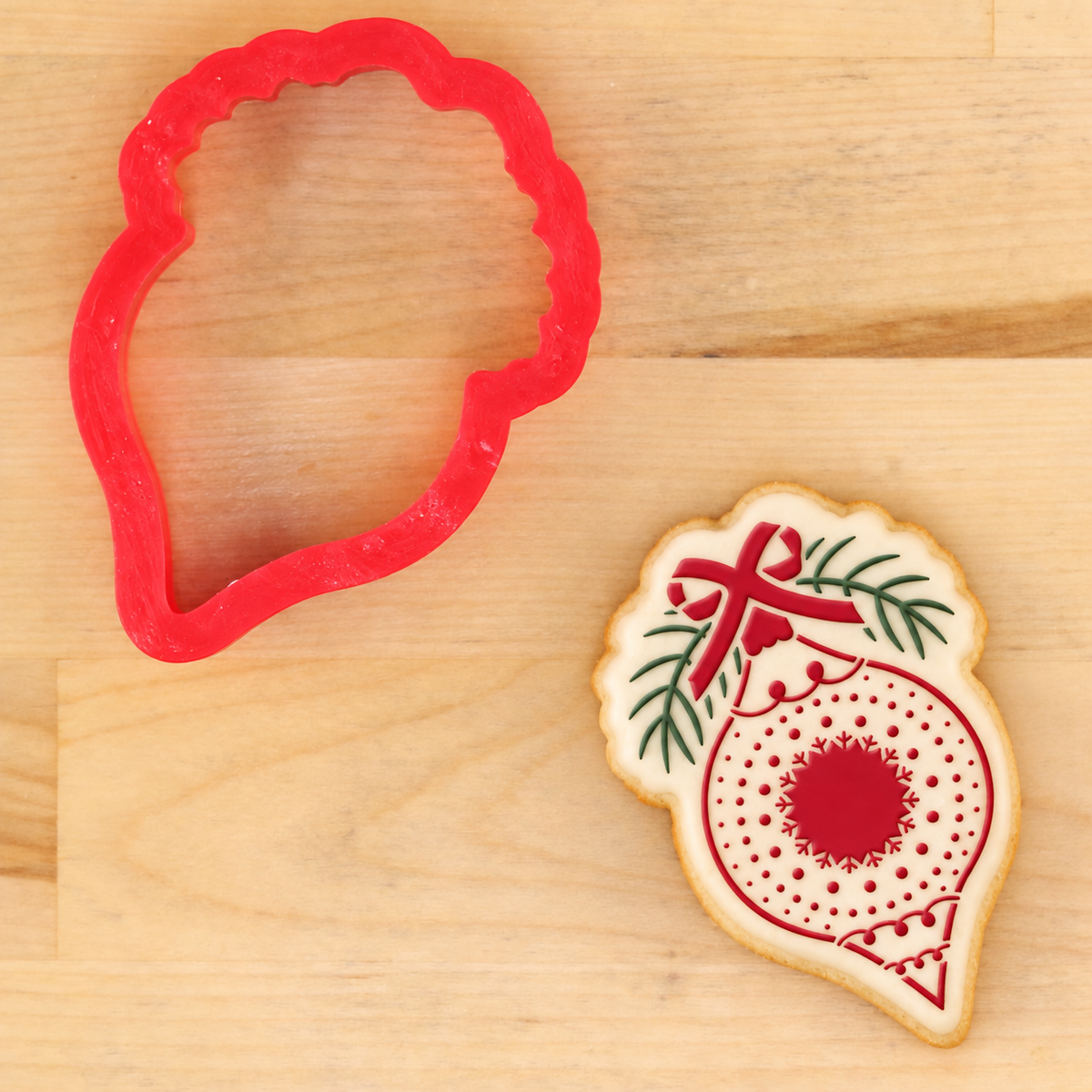 Vintage Glass Ornament Cookie Stencils