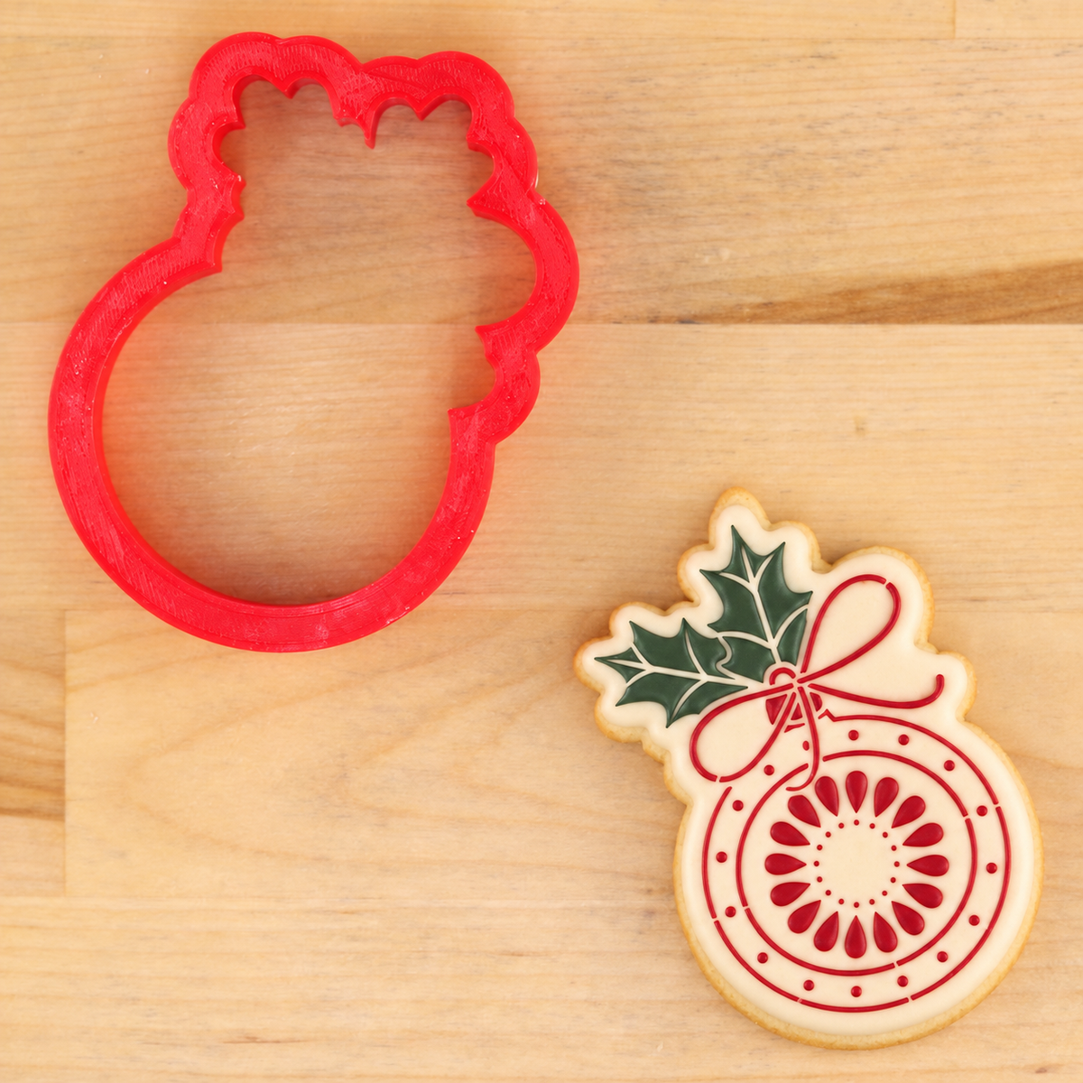Vintage Glass Ornament Cookie Stencils