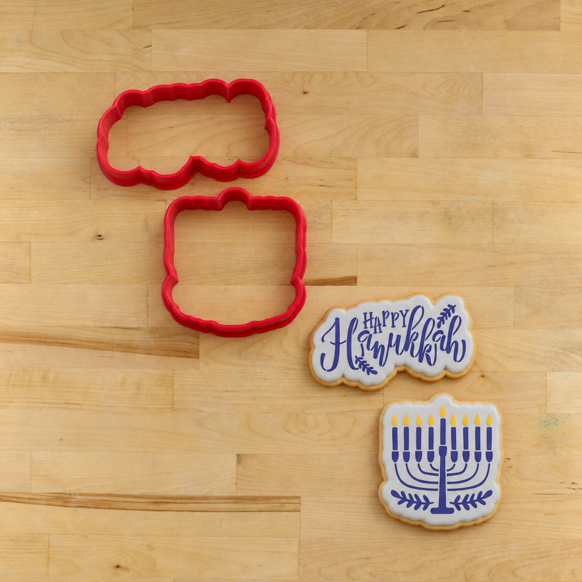 Happy Hanukkah Stencil