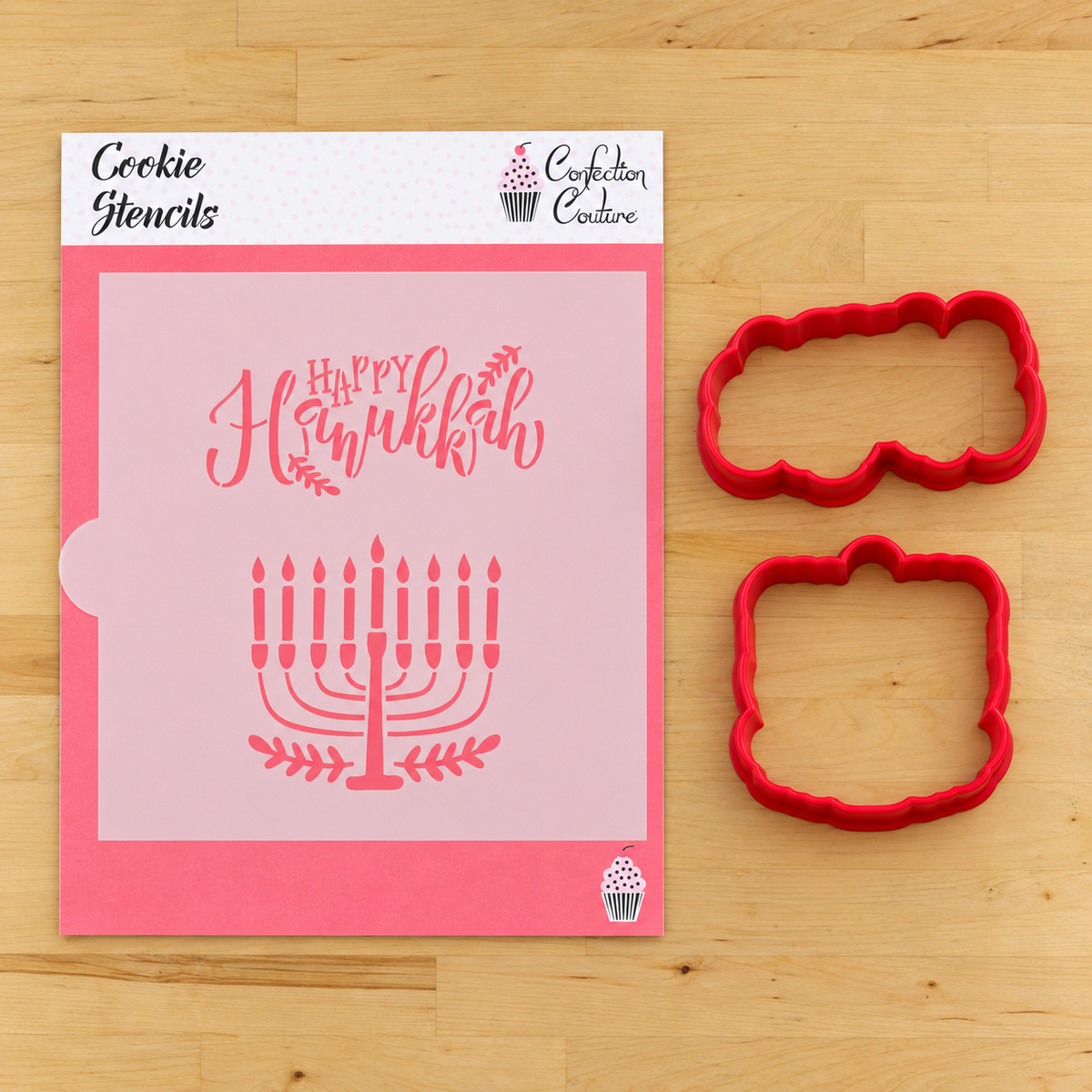 Happy Hanukkah Stencil