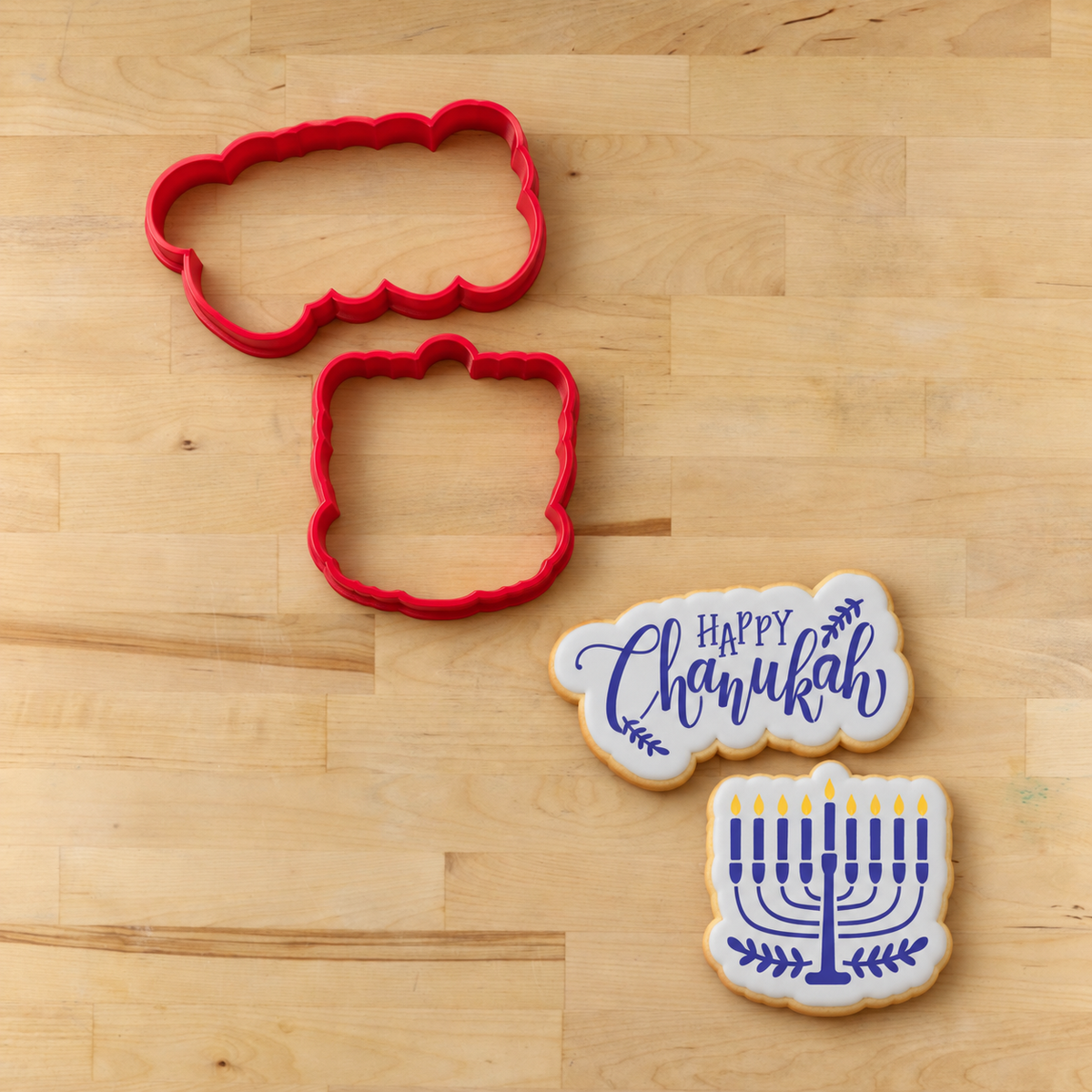 Happy Hanukkah Stencil