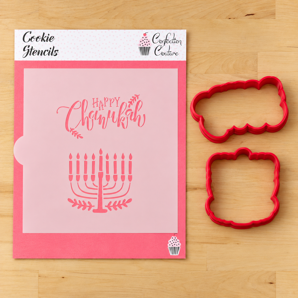 Happy Hanukkah Stencil
