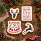 Reindeer Games Cookie Stencil