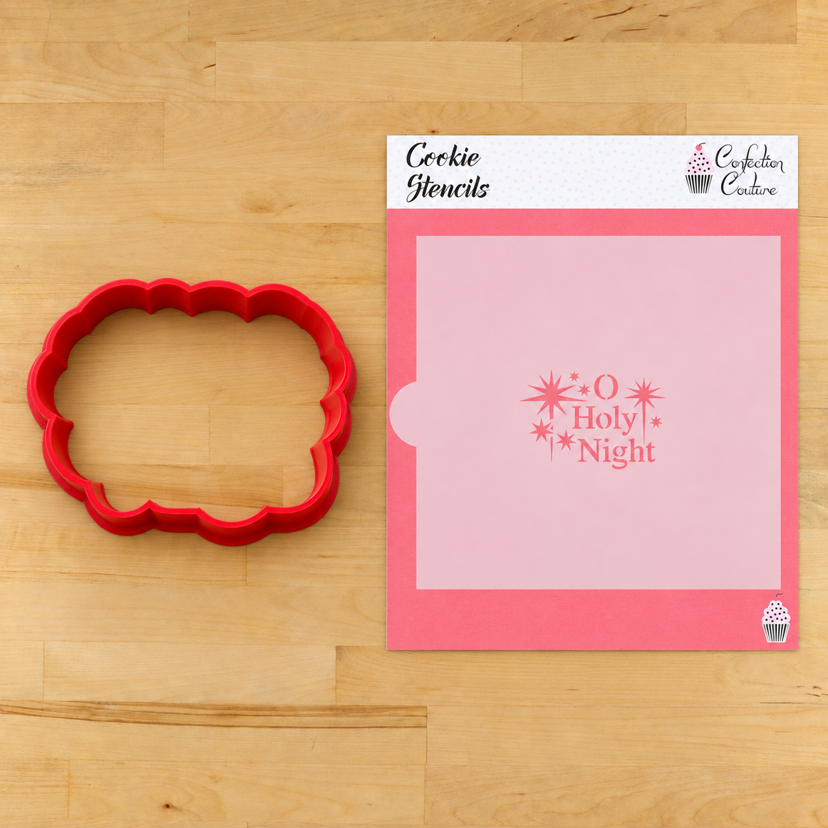Oh Holy Night Cookie Stencil