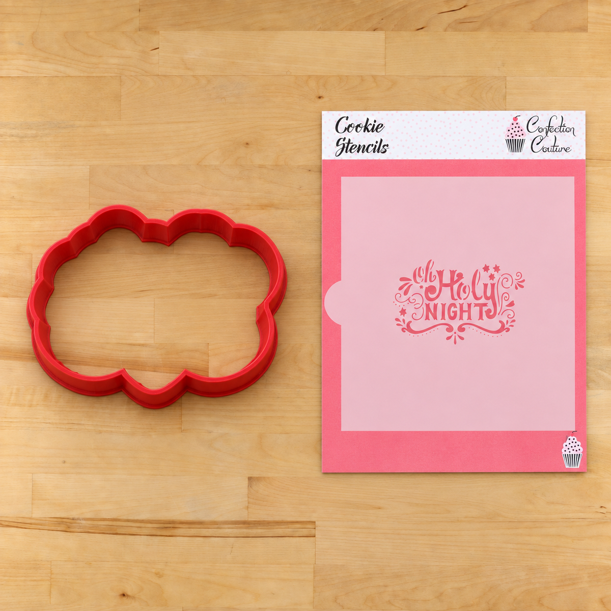 Oh Holy Night Cookie Stencil
