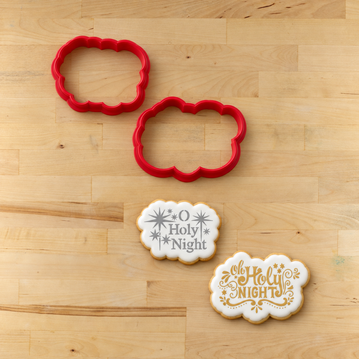 Oh Holy Night Cookie Stencil