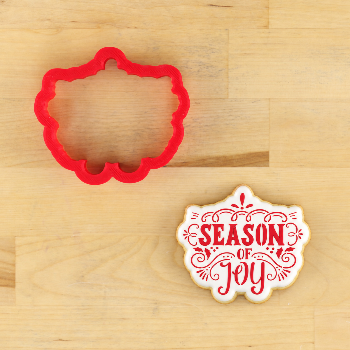 Season of Joy Cookie Stencil