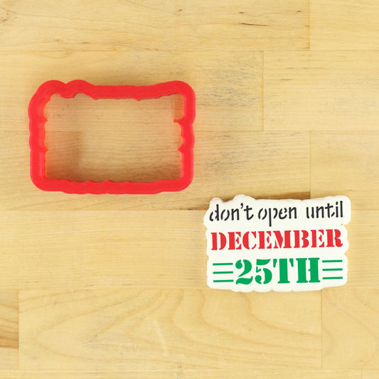 December 25th Christmas Cookie Stencil