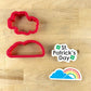 End of the Rainbow Cookie Stencils and Matching Cookie Cutters