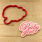 Script Style Baby Boy and Girl Cookie Stencil