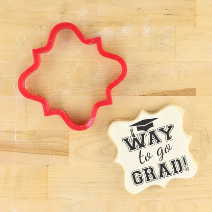 Way to Go Grad Cookie Stencil and Cookie Cutter