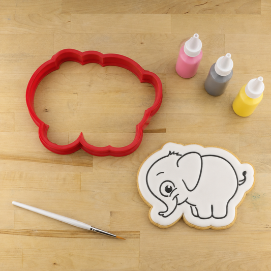 Elephant Paint Your Own Cookie Stencil