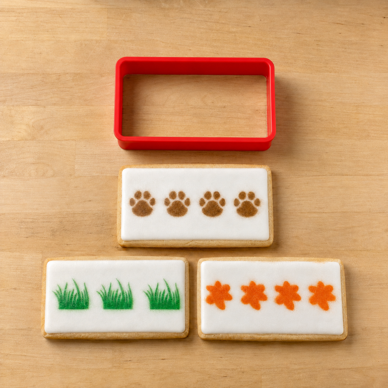 Animal Paw PYO Paint Palette Cookie Stencil