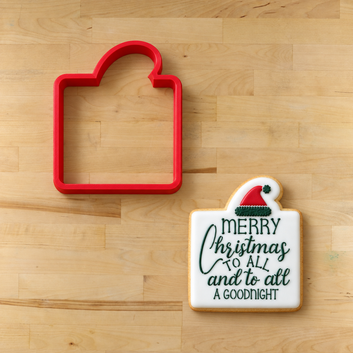 Merry Christmas to All Cookie Stencil